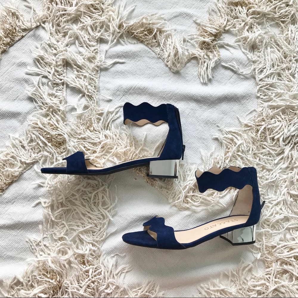 STACCATO Blue Suede Italian Leather Sandal 💕💕